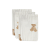 Set van 3 hydrofiele washandjes - Teddy bear