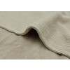 Wiegdeken met zachte fleece - Basic knit olive green/fleece