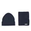 Set van muts en nekwarmer - Lina hamper classic navy