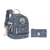 Donkerblauwe kleuterrugzak met print - Mini backpack happy prints midnight blue 