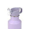 Drinkbus met hartje - Bottle stainless steel little gang heart lilac