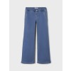 Jeansbroek met wijde pijpen - Nkfsalli wide jeans light blue denim