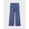 Jeansbroek met wijde pijpen - Nkfsalli wide jeans light blue denim