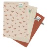 Set van 3 tetra washandjes - Babbling birds  (Geboortelijst Joe M.)