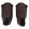 Donkerbruine kindersloefjes met hondensnoetje - Cub chocolate - maat Small ( 3-9 maand) (Geboortelijst Jules R.)