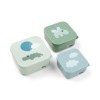 Assortiment snackdoosjes - Happy clouds green