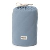 Speeltapijt/opbergzak organic soft - Dusty blue